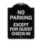 Signmission No Parking Except for Guest Check-In Heavy-Gauge Aluminum Sign, 18" L, 24" H, BS-1824-23625 A-DES-BS-1824-23625 - alternate 1